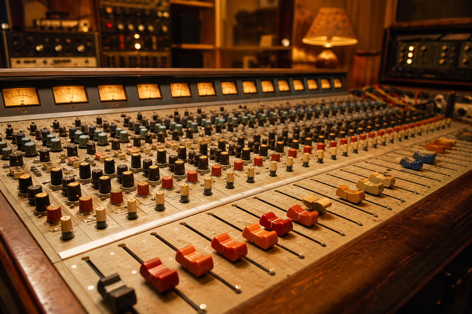Console di mixaggio analogica vintage